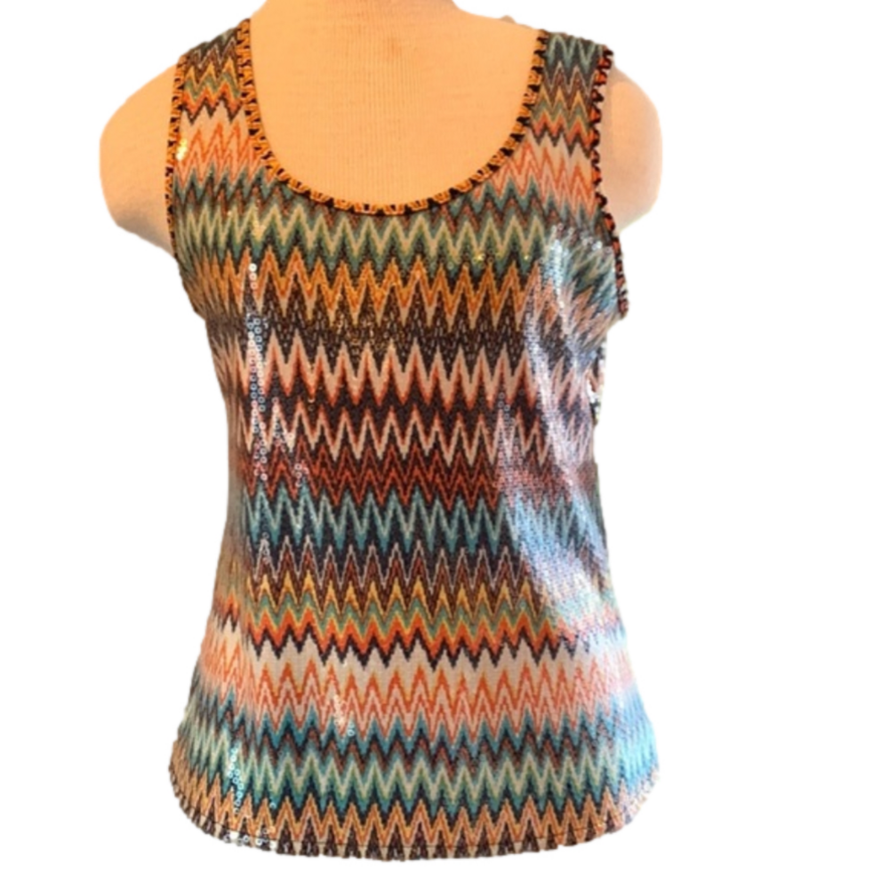 NWT Cartise medium sequins sleeveless tank top
